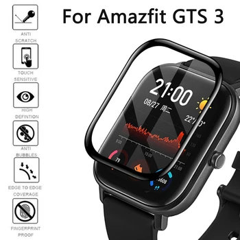 Tvrzené Měkké Sklo Pro Amazfit GTS 3 2 2e Mini Screen Protector skelných vláken ultra-tenký Ochranný TPU flim Příslušenství